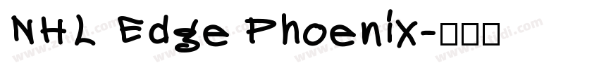 NHL Edge Phoenix字体转换